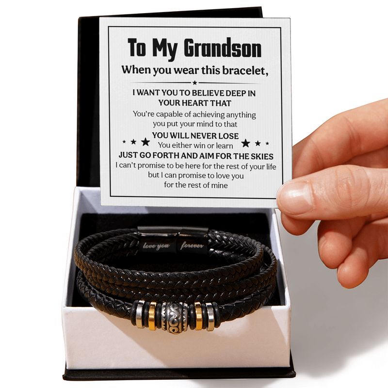 Love You Forever Believe Deep (To My Grandson) – Bracelet