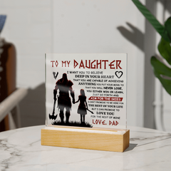 To My Daughter Skies – Acrylic Square