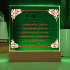 To My Beautiful Daughter – Acrylic Square